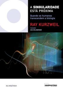 Capa do livro singularidade está próxima de ray kurzweil